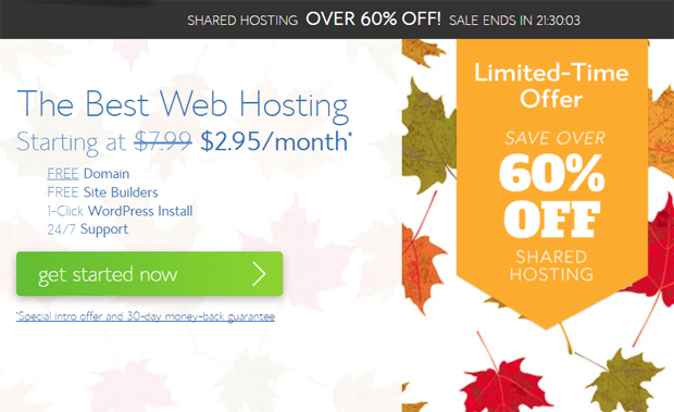 bluehost coupon 60 off limited time