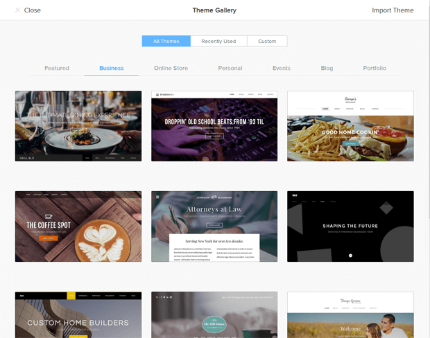 weebly choose professional design free