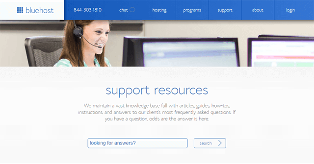 bluehost online support pros cons
