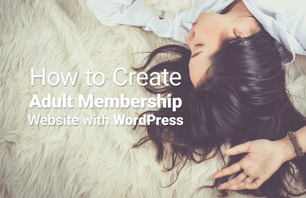 create adult membership website wordpress